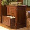 Two Drawer Mahogany Filing Cabinet - La Roque
