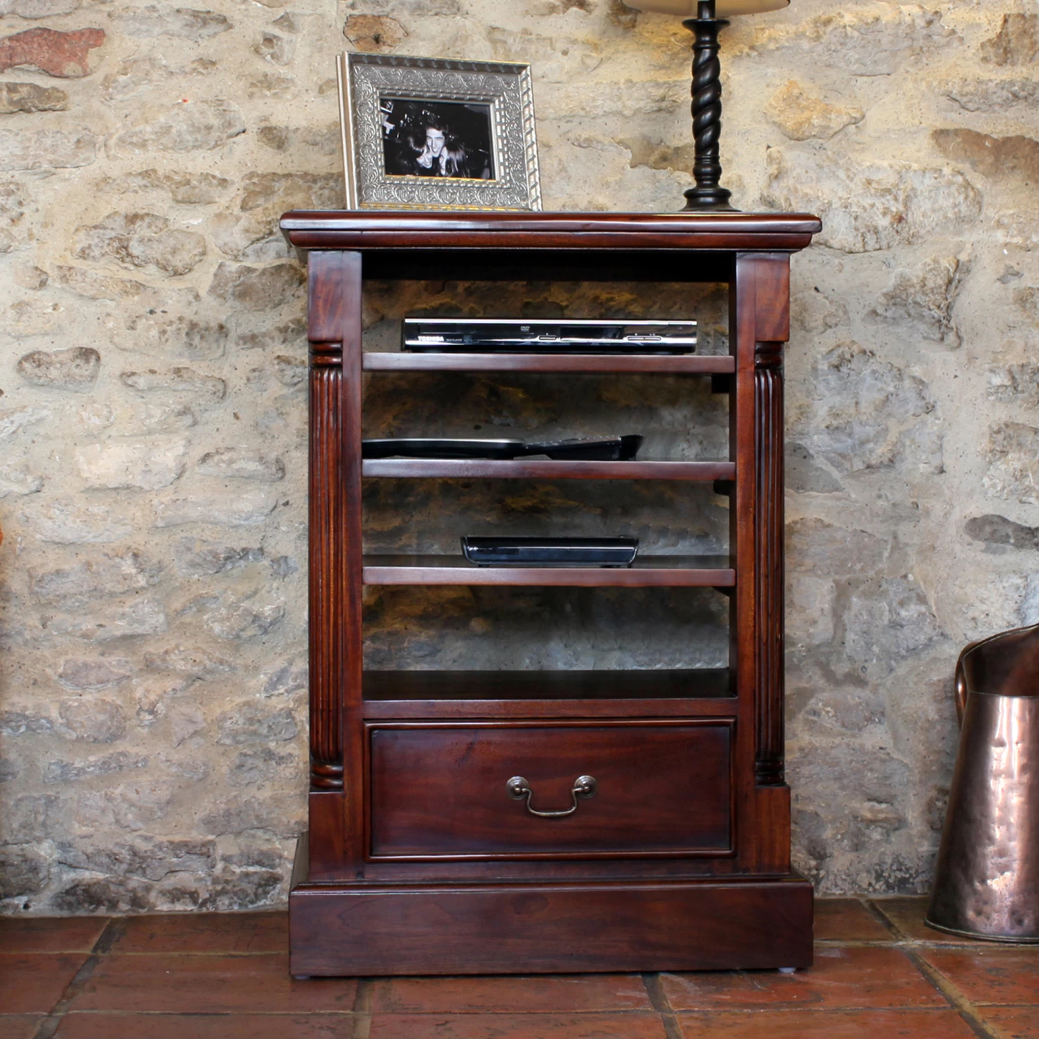 Solid Mahogany Media Cabinet - La Roque 2 Solid Mahogany Media Cabinet - La Roque - Image 2