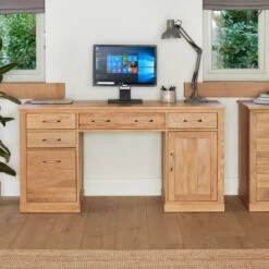 Twin Pedestal Computer Desk - Mobel