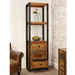 Alcove Bookcase With Drawers - Urban Chic -Home Essentials Shop pic 4659 3 5ff5e2aaadfee