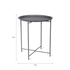 Folding Rive Droite Bistro Tray Table - Blue -Home Essentials Shop pic 4710 3 5e7b6867ecb23