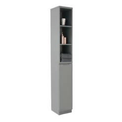 High Gloss Compact Bathroom- Tallboy - Grey -Home Essentials Shop pic 4813 3 5f9c10ea0a763