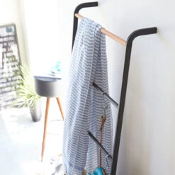 Towel Ladder Rack - Black -Home Essentials Shop pic 4960 3 5f9bf3f47c38f