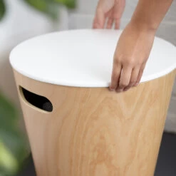 Woodrow Storage Stool - Black And Walnut -Home Essentials Shop pic 4966 3 60019de3b6f44