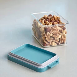 3 X Stacking Kitchen Storage Canisters - Omnia - Blue -Home Essentials Shop pic 5121 3 6054b23a250b2