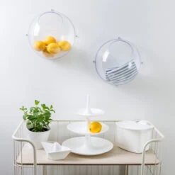 2 X Wall Mounted Fruit Bowls