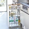 Slimline Kitchen Trolley - Wood Topped