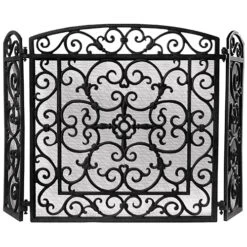 Cast Iron Firescreen - Black