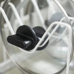 Extendable Pan Lid And Frying Pan Organiser - White 14 Extendable Pan Lid And Frying Pan Organiser - White -Home Essentials Shop pic 9016 3 5db6e53442356