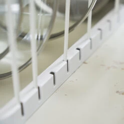 Extendable Pan Lid And Frying Pan Organiser - White 17 Extendable Pan Lid And Frying Pan Organiser - White -Home Essentials Shop pic 9016 3 5db6e54670cc2