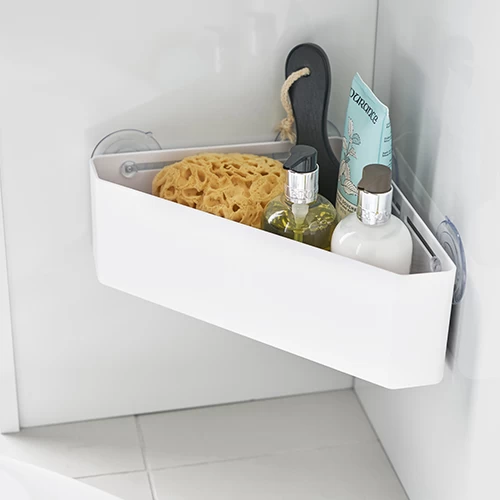 Corner Suction Shower Caddy - White 6 Corner Suction Shower Caddy - White - Image 6