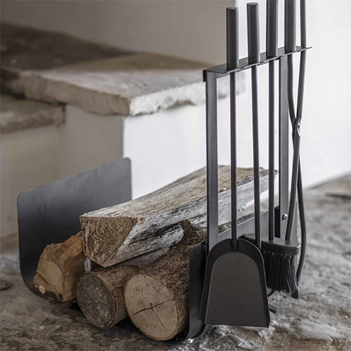Fireside Log Holder & Companion Set - Stanton 1 Fireside Log Holder & Companion Set - Stanton