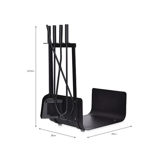 Fireside Log Holder & Companion Set - Stanton 3 Fireside Log Holder & Companion Set - Stanton - Image 3