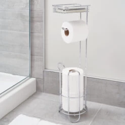 Loo Roll Holder With Shelf - Classico