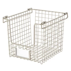 Stackable Pantry Basket With Label Holder - Classico 8 Stackable Pantry Basket With Label Holder - Classico -Home Essentials Shop pic 9160 3 5f9704c181e1b