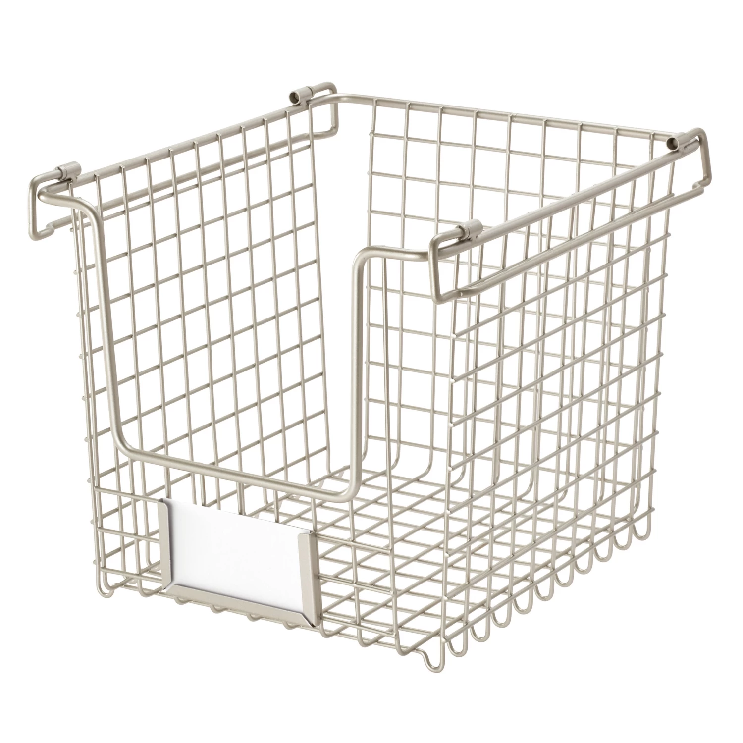 Stackable Pantry Basket With Label Holder - Classico 4 Stackable Pantry Basket With Label Holder - Classico - Image 4