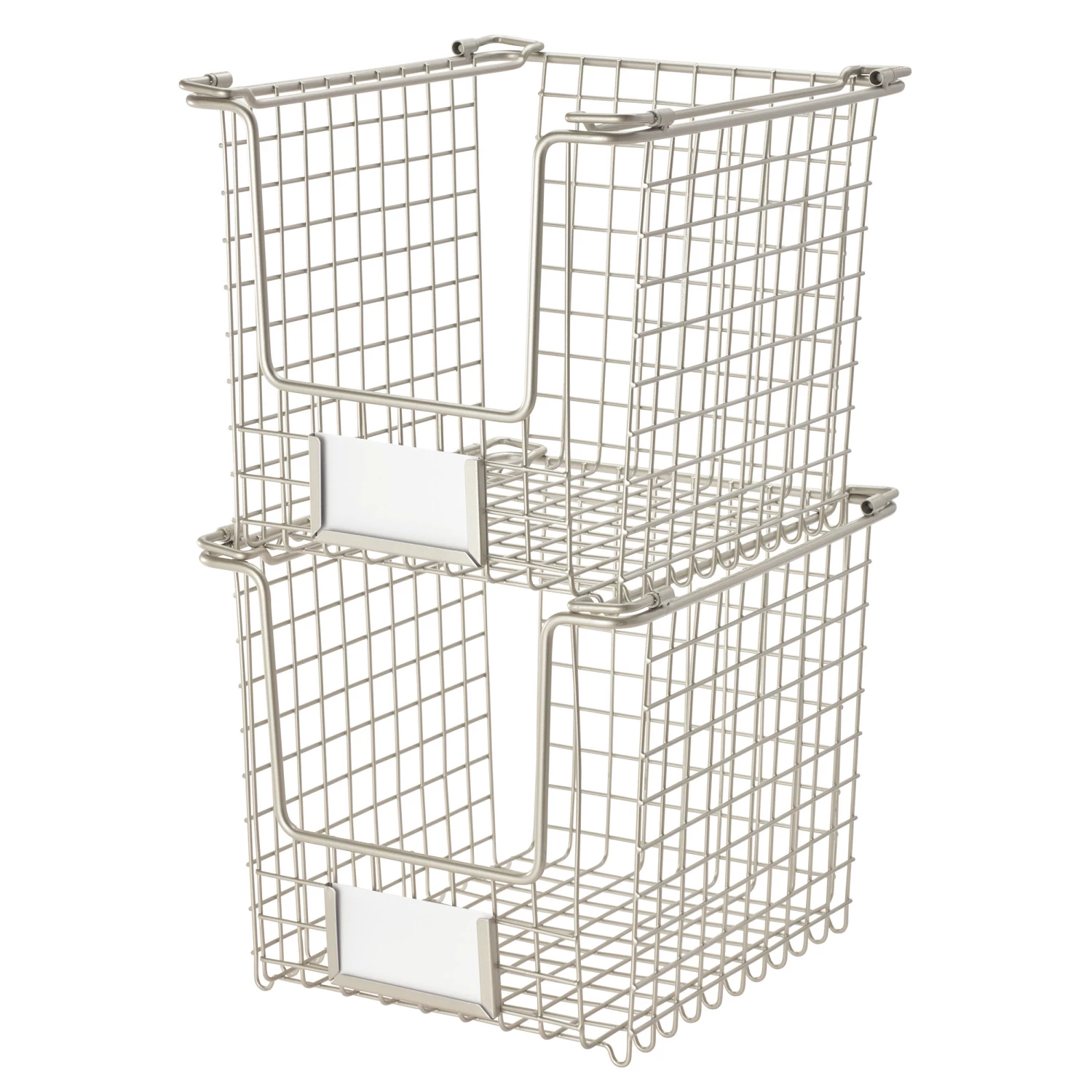 Stackable Pantry Basket With Label Holder - Classico 5 Stackable Pantry Basket With Label Holder - Classico - Image 5