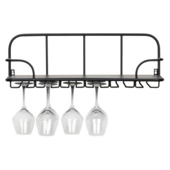 Wine Glass & Bottle Storage Shelf - Hugo