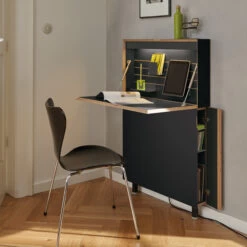 Slimline Desk - Flatmate - White -Home Essentials Shop pic 9267 2 5fb3feb4385b2