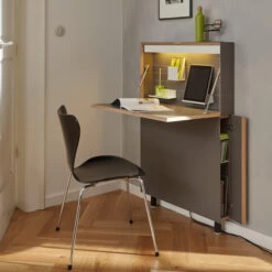 Slimline Desk - Flatmate - White -Home Essentials Shop pic 9267 3 5faea0375e89b