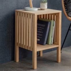 Wooden Side Table - Linear