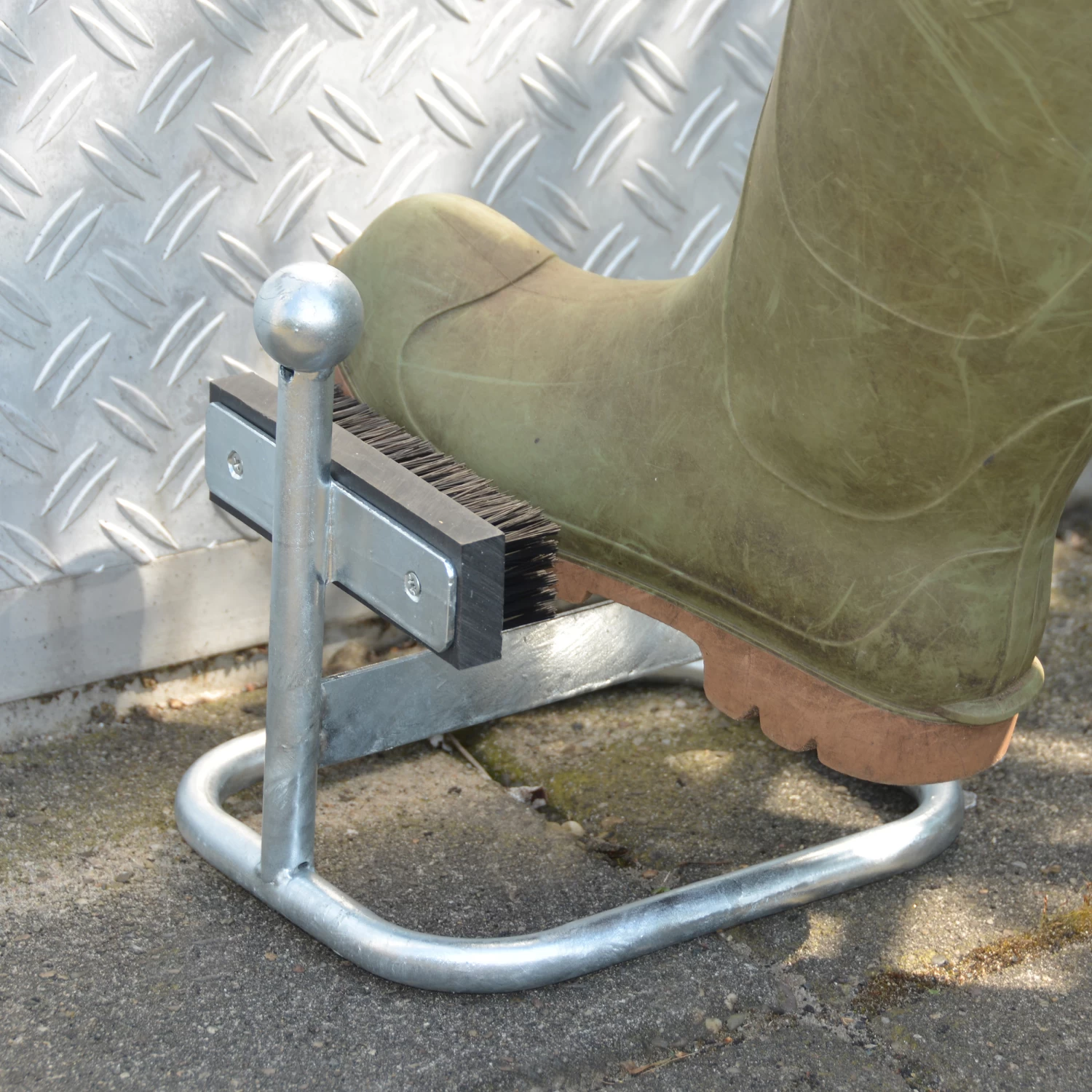 Shoe / Boot Scraper And Brush - Galvanised 1 Shoe / Boot Scraper And Brush - Galvanised