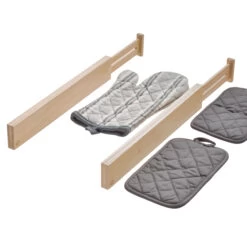 Set Of 2 Expandable Drawer Organisers - Wooden - 6.4cm High -Home Essentials Shop pic 9461 3 60702c2ab347b