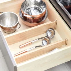 Set Of 2 Expandable Drawer Organisers - Wooden - 6.4cm High -Home Essentials Shop pic 9461 3 62f35fa3b19be