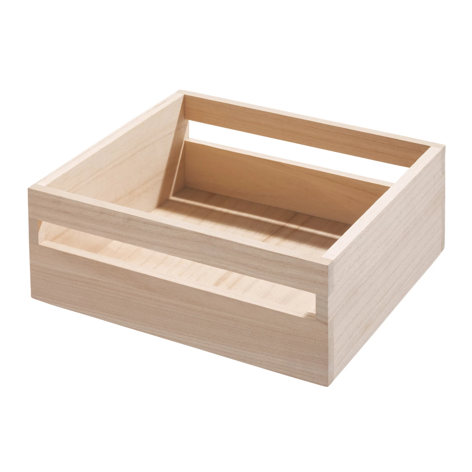 Wooden Pantry Storage Bin With Handle - Square 6 Wooden Pantry Storage Bin With Handle - Square - Image 6