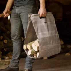 Log Carrier - Waxed Canvas