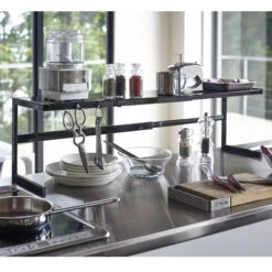 Kitchen Storage Rack - Expandable - White -Home Essentials Shop pic 9527 3 60b8dab2bffd6