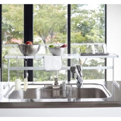 Kitchen Storage Rack - Expandable - White -Home Essentials Shop pic 9527 3 60b8dadb6f66e