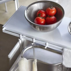 Kitchen Storage Rack - Expandable - White -Home Essentials Shop pic 9527 3 60b8daea296b3