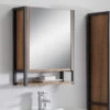 Wall Mounted Mirrored Bathroom Cabinet - Margo