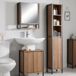 Wall Mounted Mirrored Bathroom Cabinet - Margo -Home Essentials Shop pic 9627 3 60ffe2d967a14