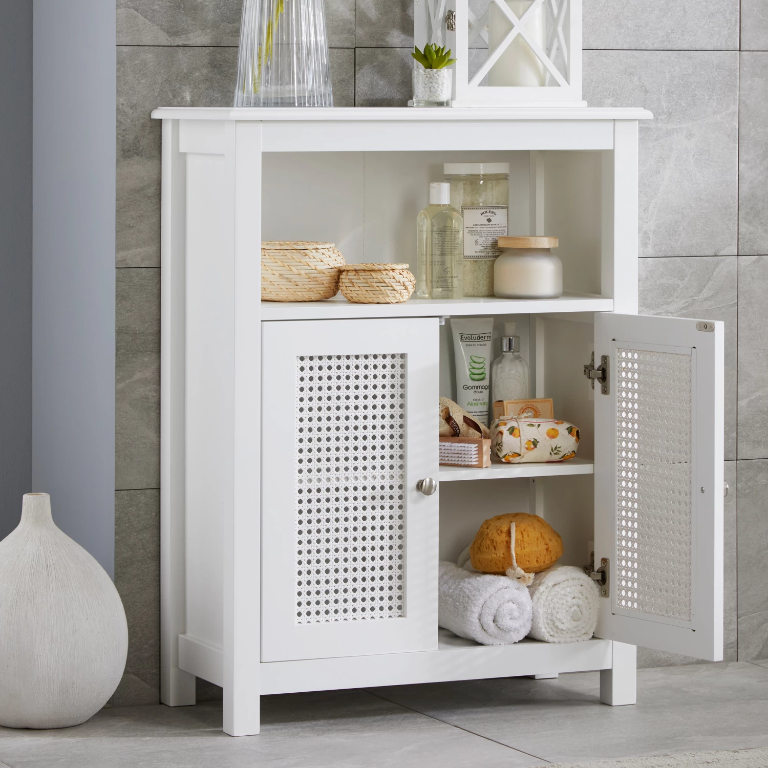 Console Unit - Rafia - White 2 Console Unit - Rafia - White - Image 2