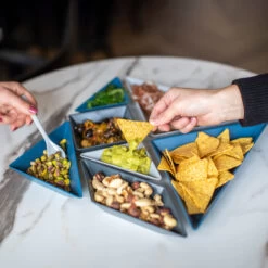 Modular Serving Bowl Set - Tangram - Blue, Dark Grey And Soft Grey -Home Essentials Shop pic 9749 3 6155d61609628