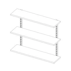 Elfa Melamine Shelving Plug-in Solution - Graphite -Home Essentials Shop pic 9781 3 6194fdeb452ac