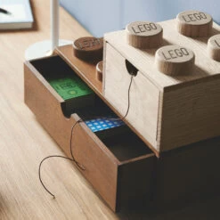 Giant LEGO Brick Wooden Desktop Drawer - Large - Dark Stained Oak -Home Essentials Shop pic 9820 3 6283b49a6587f