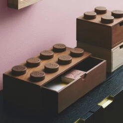 Giant LEGO Brick Wooden Desktop Drawer - Large - Dark Stained Oak -Home Essentials Shop pic 9820 3 6283b4a61f0f3