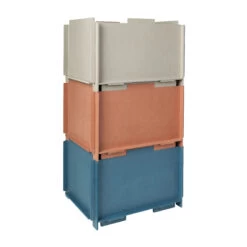 Stackable Storage Box - Stacie - Blue -Home Essentials Shop pic 9880 3 61fa8d991efc1