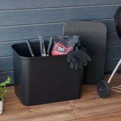 Outdoor Waterproof Storage Box - 76L - Black Base With Black Waterproof Lid -Home Essentials Shop pic 9914 3 629f082bf23db