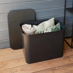 Outdoor Waterproof Storage Box - 76L - Black Base With Black Waterproof Lid -Home Essentials Shop pic 9914 3 629f08a6043a0