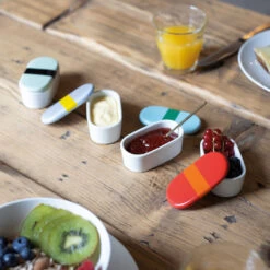 Porcelain Containers - Set Of 4