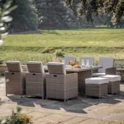 10 Seater Rattan Cube Garden Furniture - Skye - Natural -Home Essentials Shop pic 9934 3 6241c40b1f08b