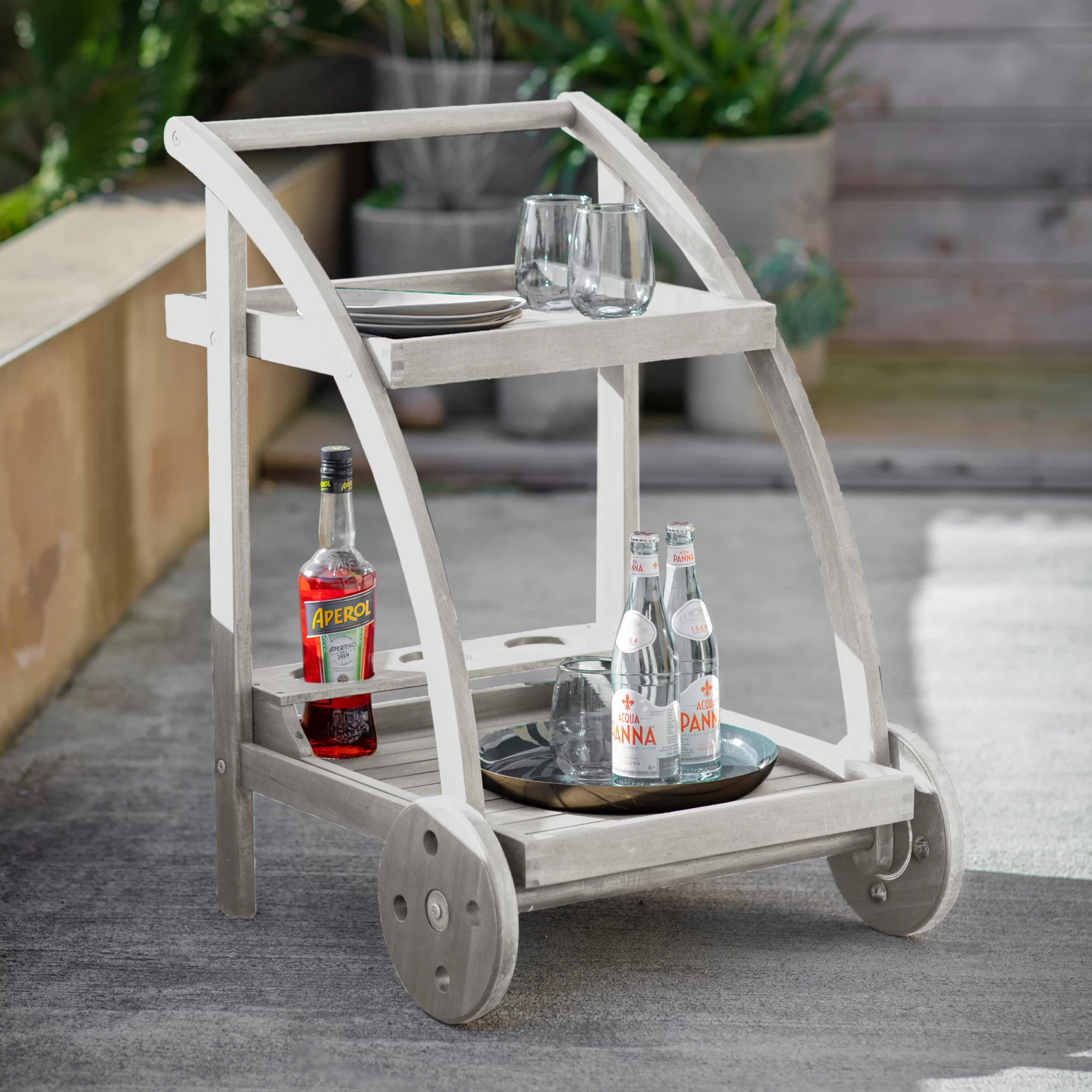 Drinks Trolley - Coniston - Charcoal 2 Drinks Trolley - Coniston - Charcoal - Image 2