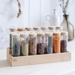 Spice Rack With 14 Jars - Audley