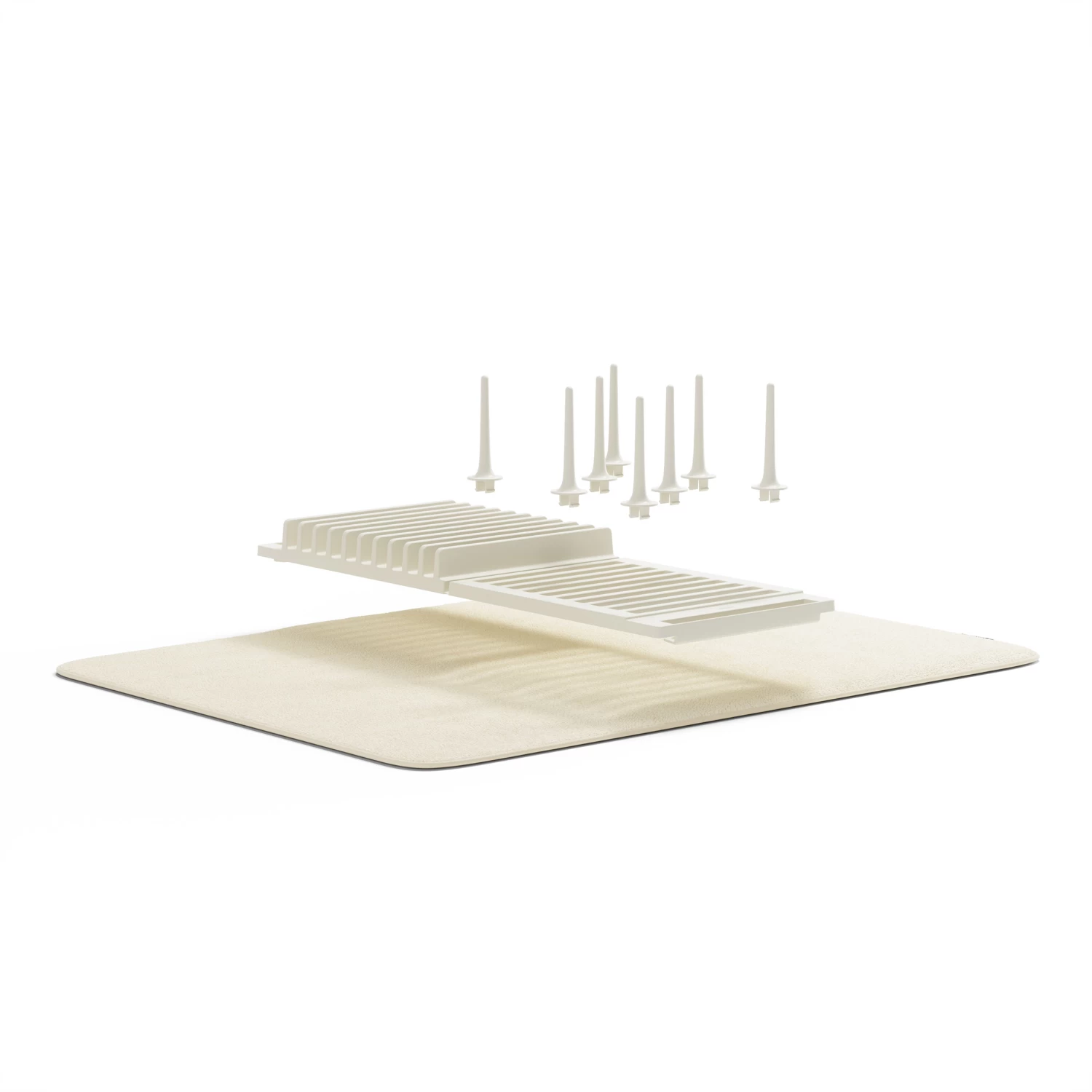 Peg Drying Rack With Mat - Udry - Linen 1 Peg Drying Rack With Mat - Udry - Linen