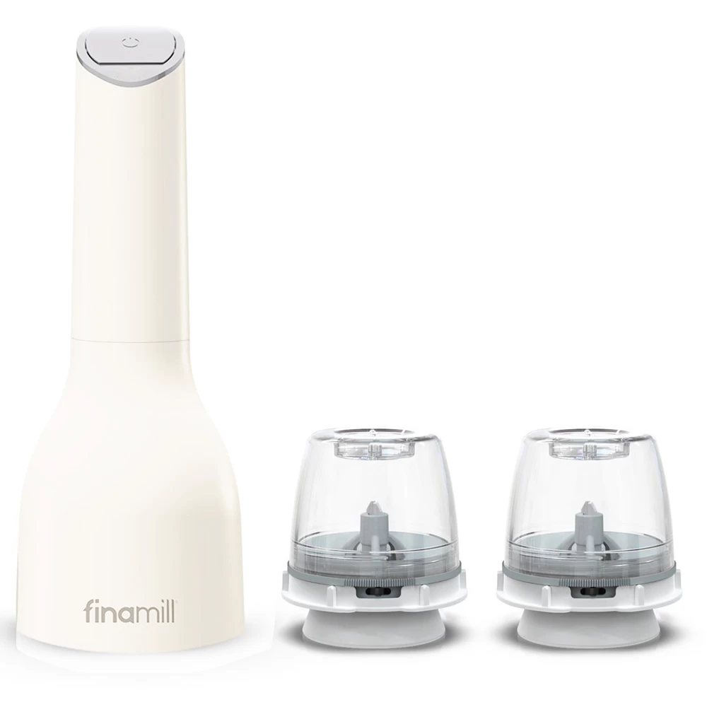 Herb And Spice Grinder - Finamill - White 1 Herb And Spice Grinder - Finamill - White