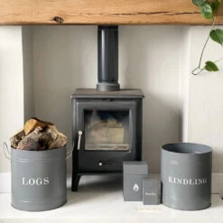 Fireside Storage Set - 4 Piece - Charcoal